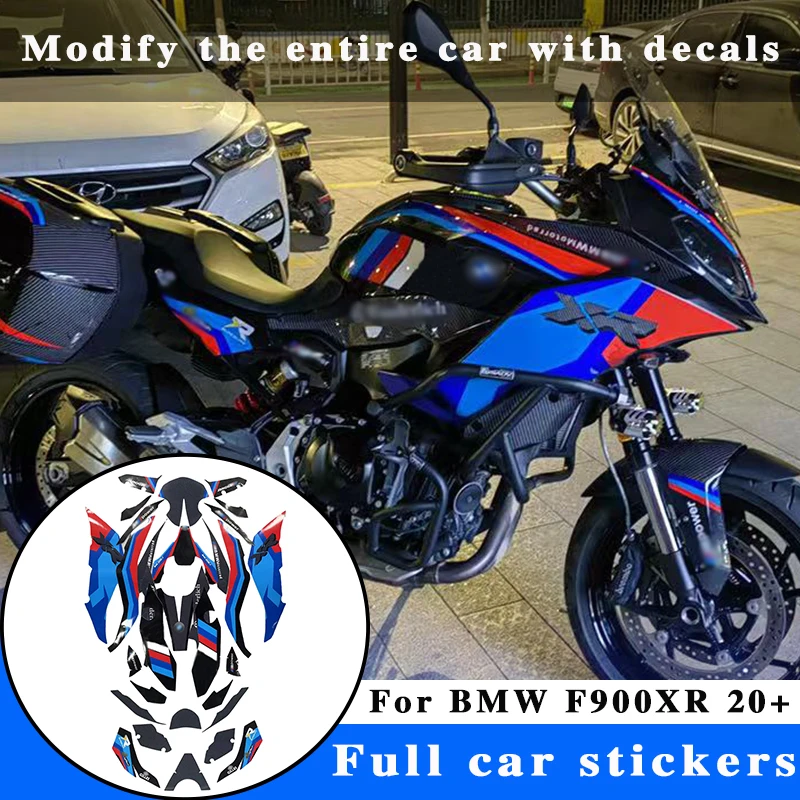 

For BMW F900XR 2020 2021 2022 2023 2024 ,Motorcycle Full body decals, body decorations, colored stickers, protective film ﻿