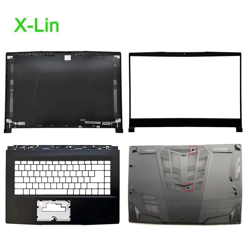 For MS Bravo 15 MS-16WK Screen rear cover Front bezel Keyboard frame palmrest upper lower back case Bottom shell
