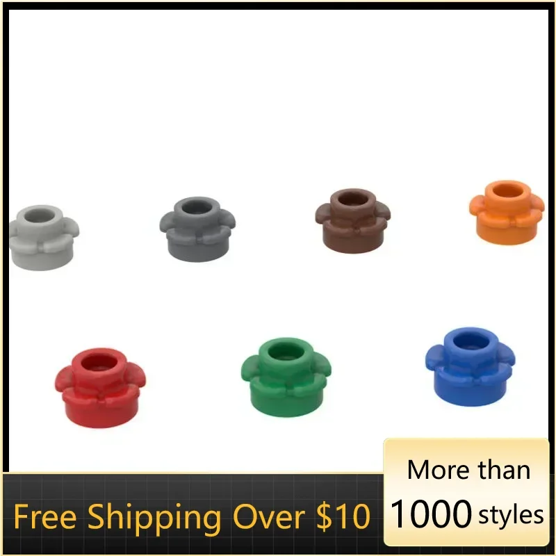 

10PCS High-Tech Assemble Particle 24866 1x1 Five Petal Flower Building Blocks Kit Part Idea DIY Toys For Children Birthday Gifts