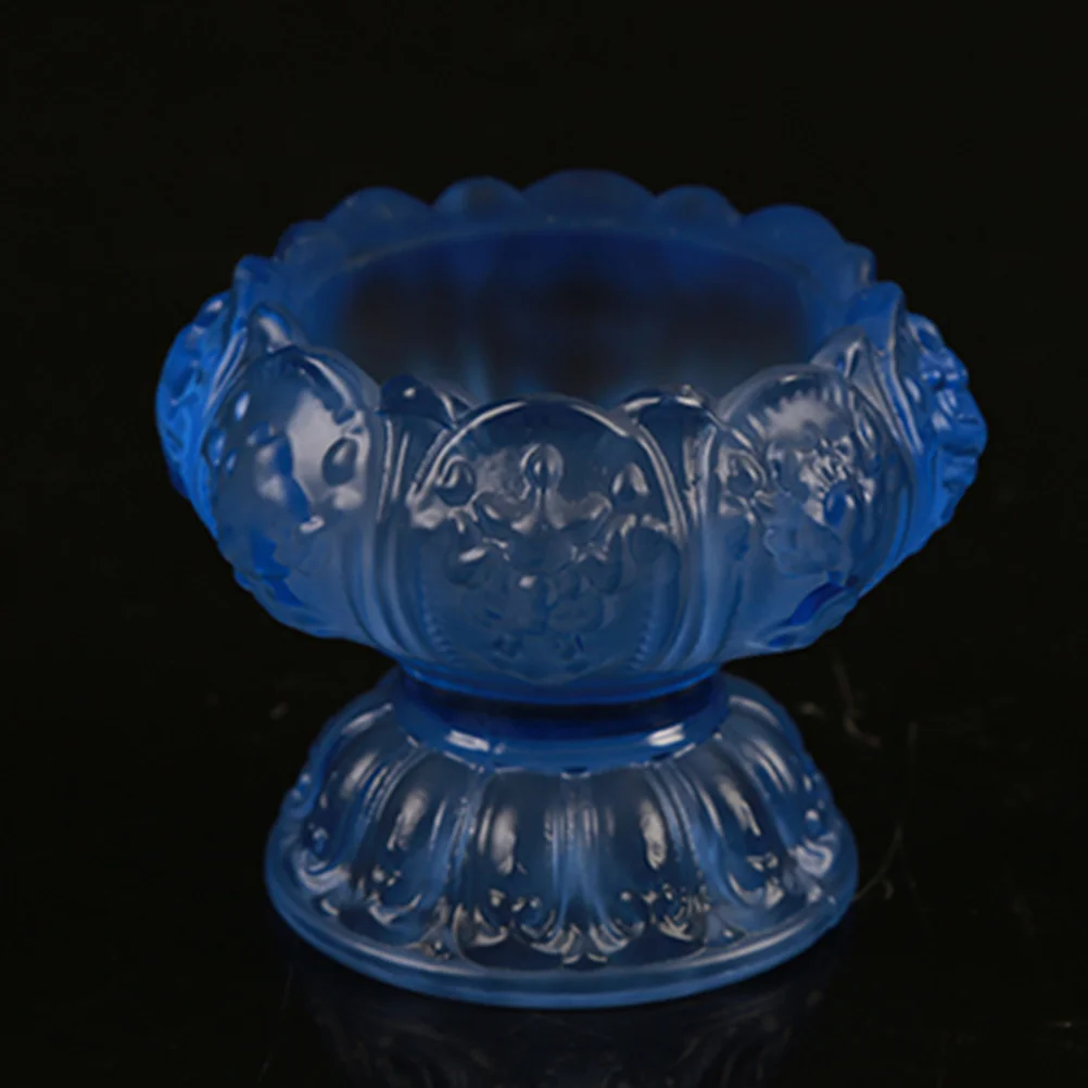 

Lotus Shaped Glass Tealight Holder Desktop Decoration Wedding Home Party Holder Bright Crystal Home Accent