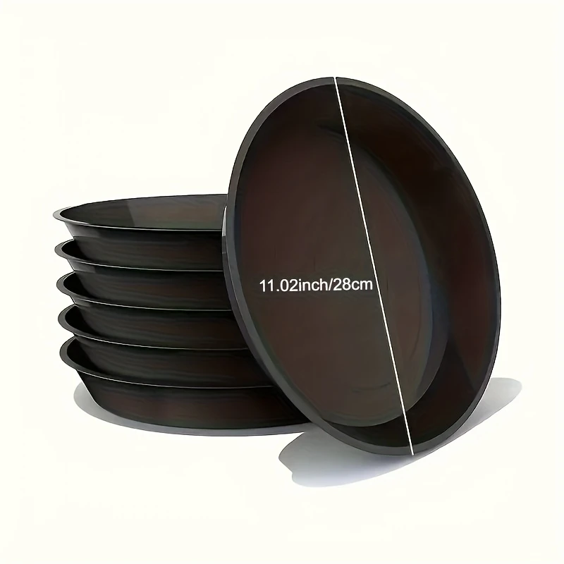 5pcs Plastic Plant Pot Tray Round Plant Saucer Drip Flower Pot Tray 28 Cm Indoor Outdoor Home Garden Watering System Supplies
