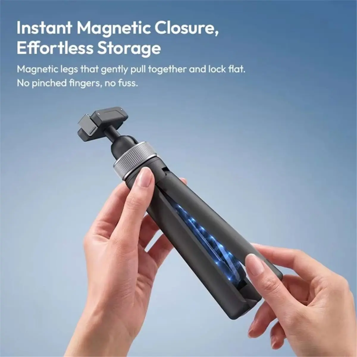 PHONE&GEAR MT95 Portable Mini Tripod Selfie Stick for Action 6/Nano Tripod Stand for Vlog Live Streaming Travel