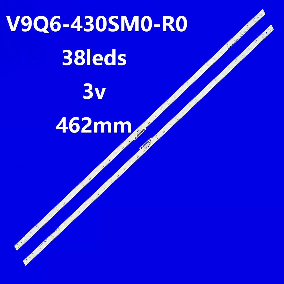 

LED Backlight strip for GQ43Q60R QE43Q60T QE43Q60RAT QE43Q60TAU V9Q6-430SM0-R0 19Y_Q60_STC430AB6_3030F BN96-48377A QE43Q60A