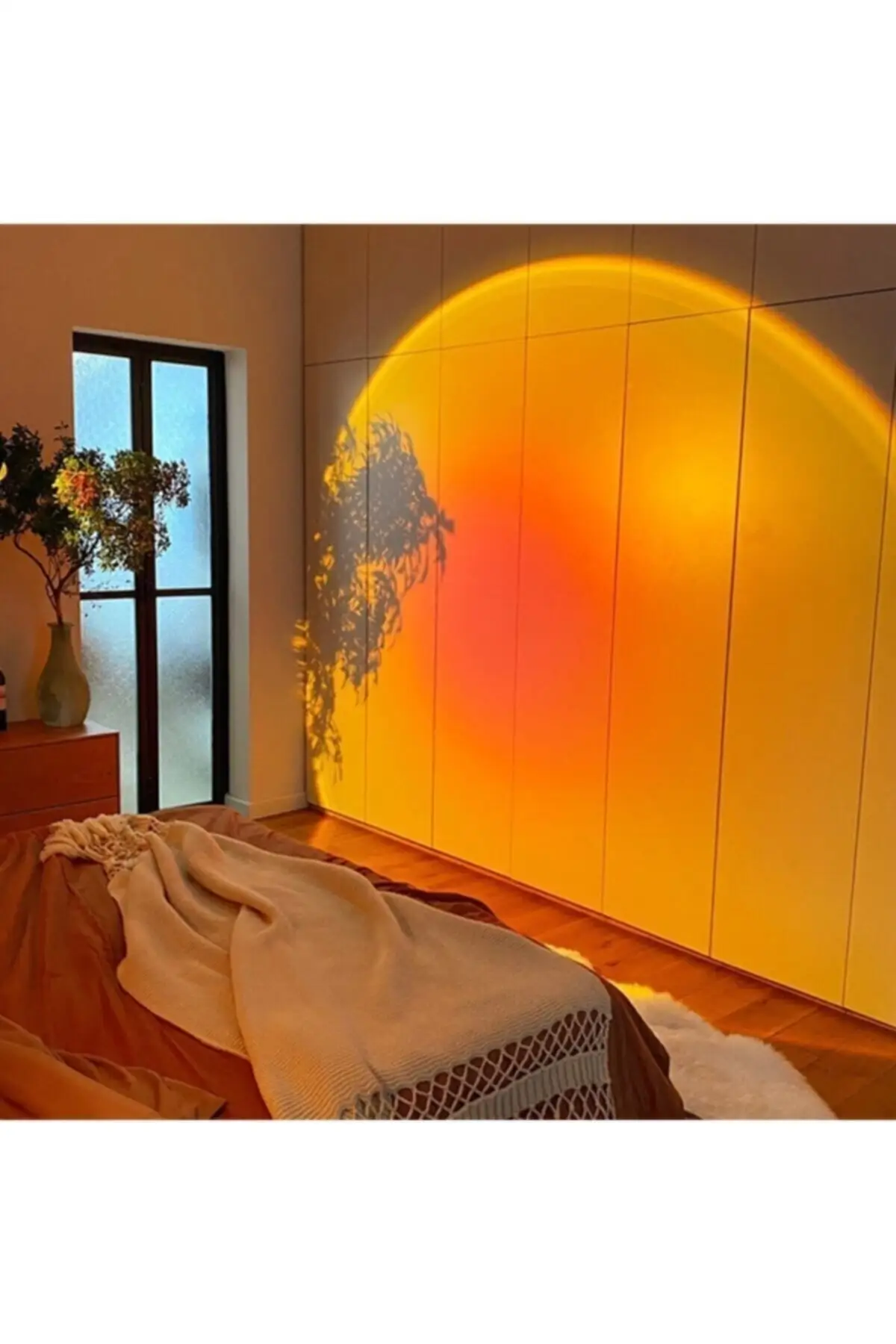 Sunset Projector Lamp Decorative Light Table Lamp Romantic Photo Shoot Usb Led Light Stylish Decorative 2022 Trend Model