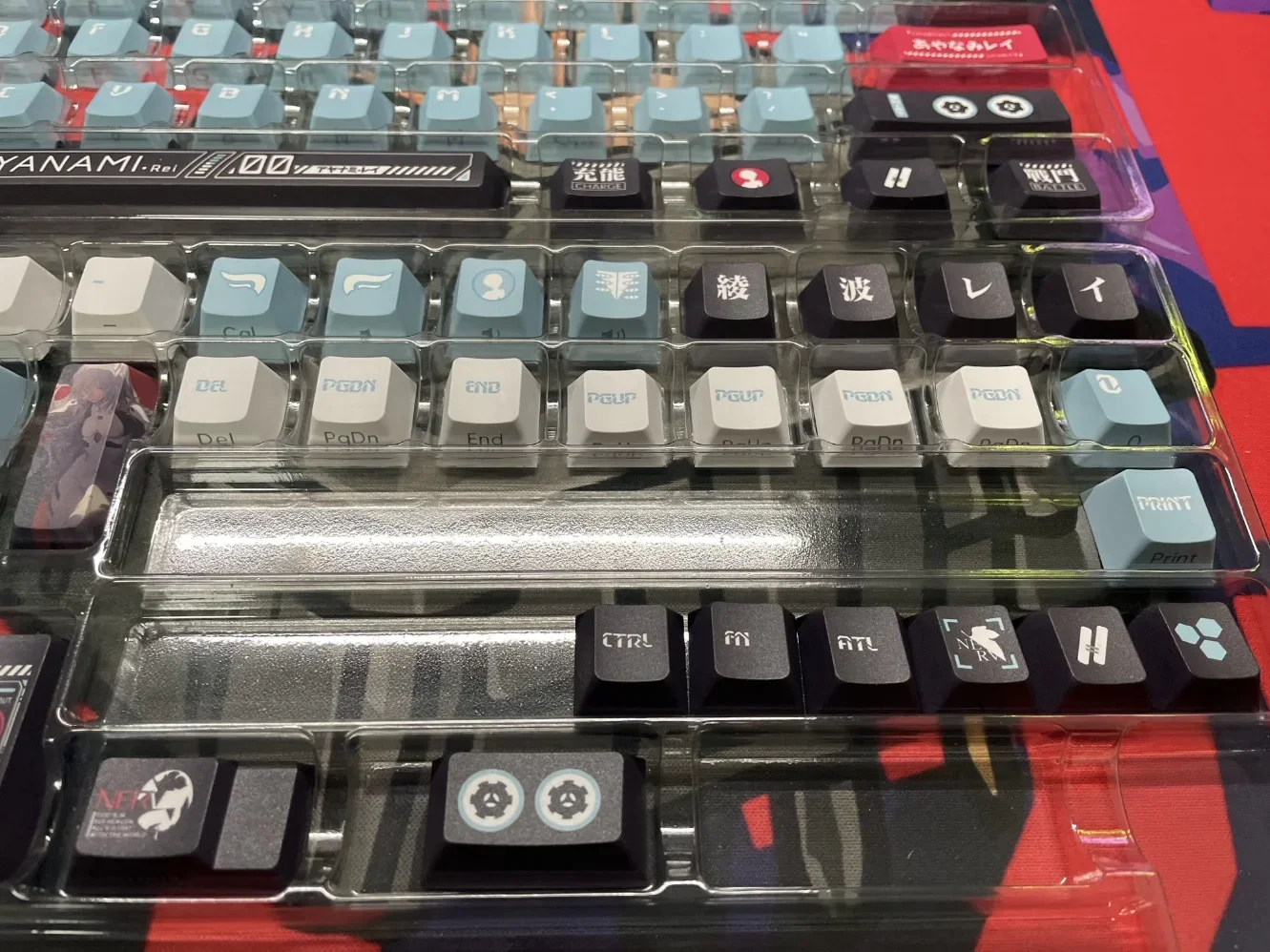 EVA Ayanami Rei Keycaps 108 Key Caps for Mechanical Keyboard xda