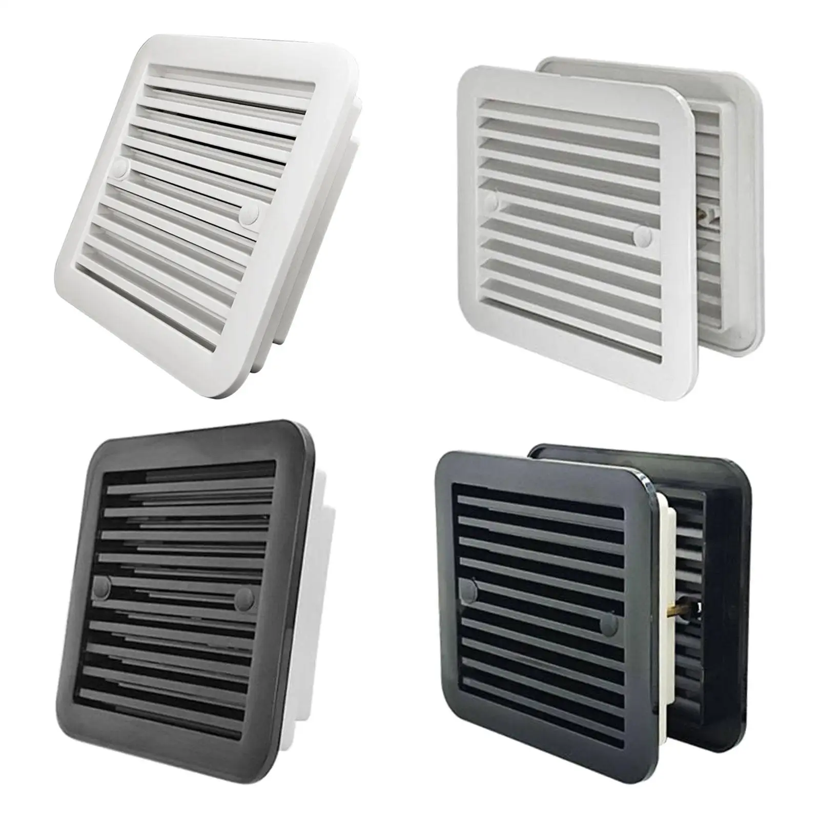 Generic Side Exhaust Outlet, Sturdy Practical Air Ventilation Window Shutters