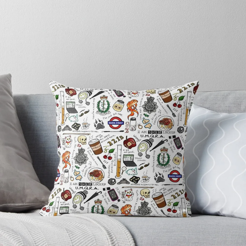 

Sherlock Collage (color) Throw Pillow luxury sofa pillows Sofa Pillow Cover Sofa Cushion Cover autumn pillowcase pillow