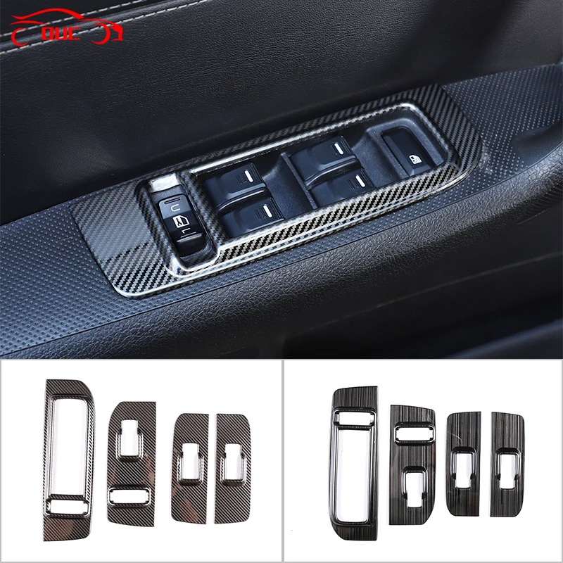 

Stainless Steel Car Window Glass Lifting Buttons Frame Cover Trim For Hummer H3 2005-2009 Auto Interior Accessories