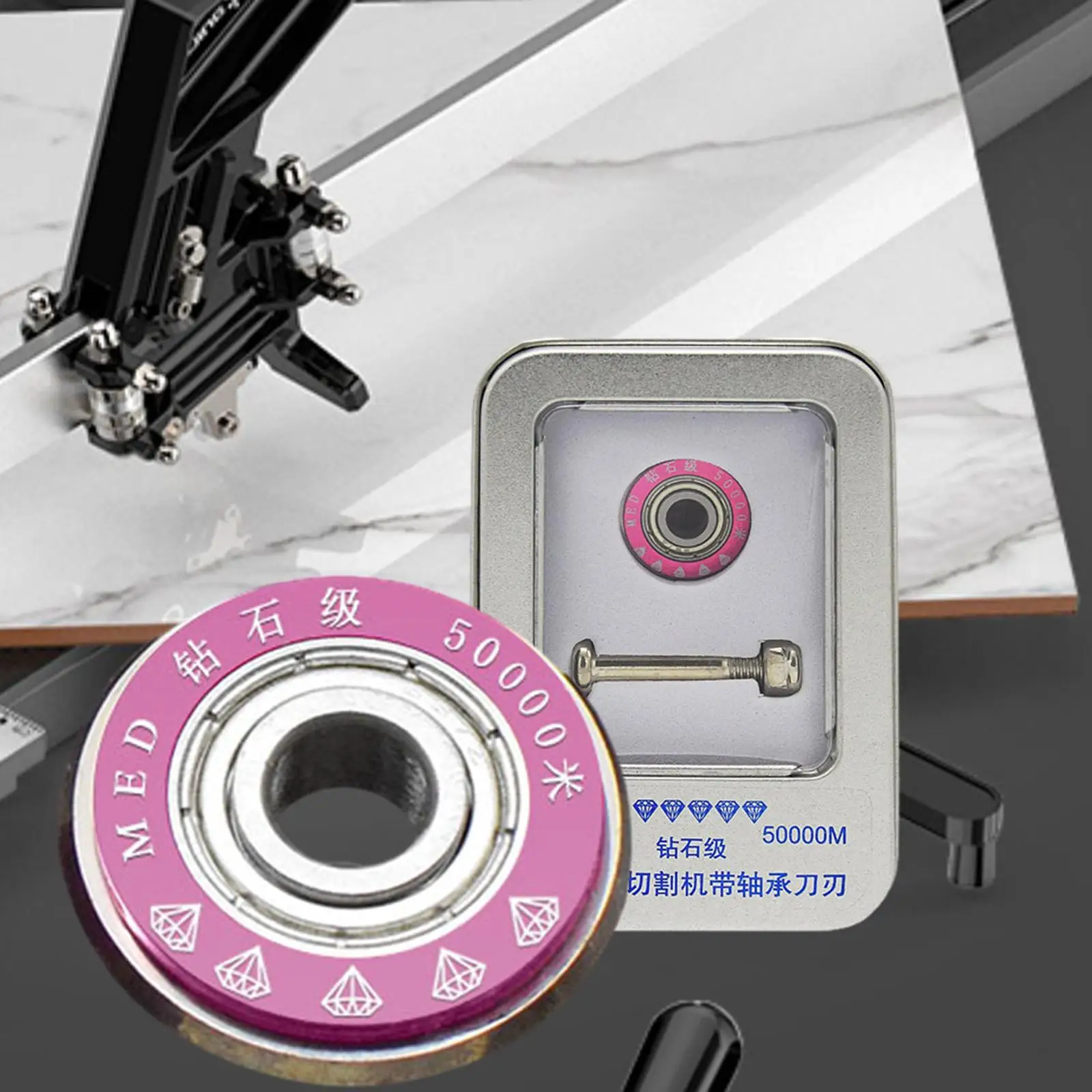 

Сменное колесо для резки керамической плитки, режущее колесо из карбида вольфрама 7/8 дюйма, 50000M, для резки керамической плитки