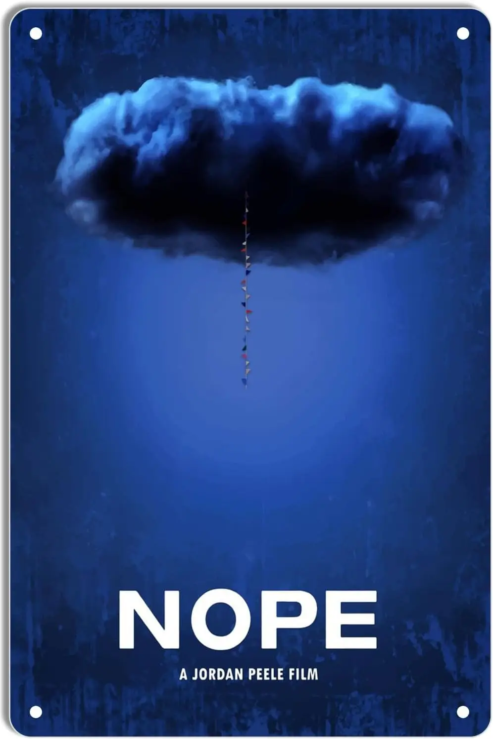 Metal Tin Sign Nope Minimal Movie Posters for Home Theater Decor and Retro Wall Art 8x12 Inch