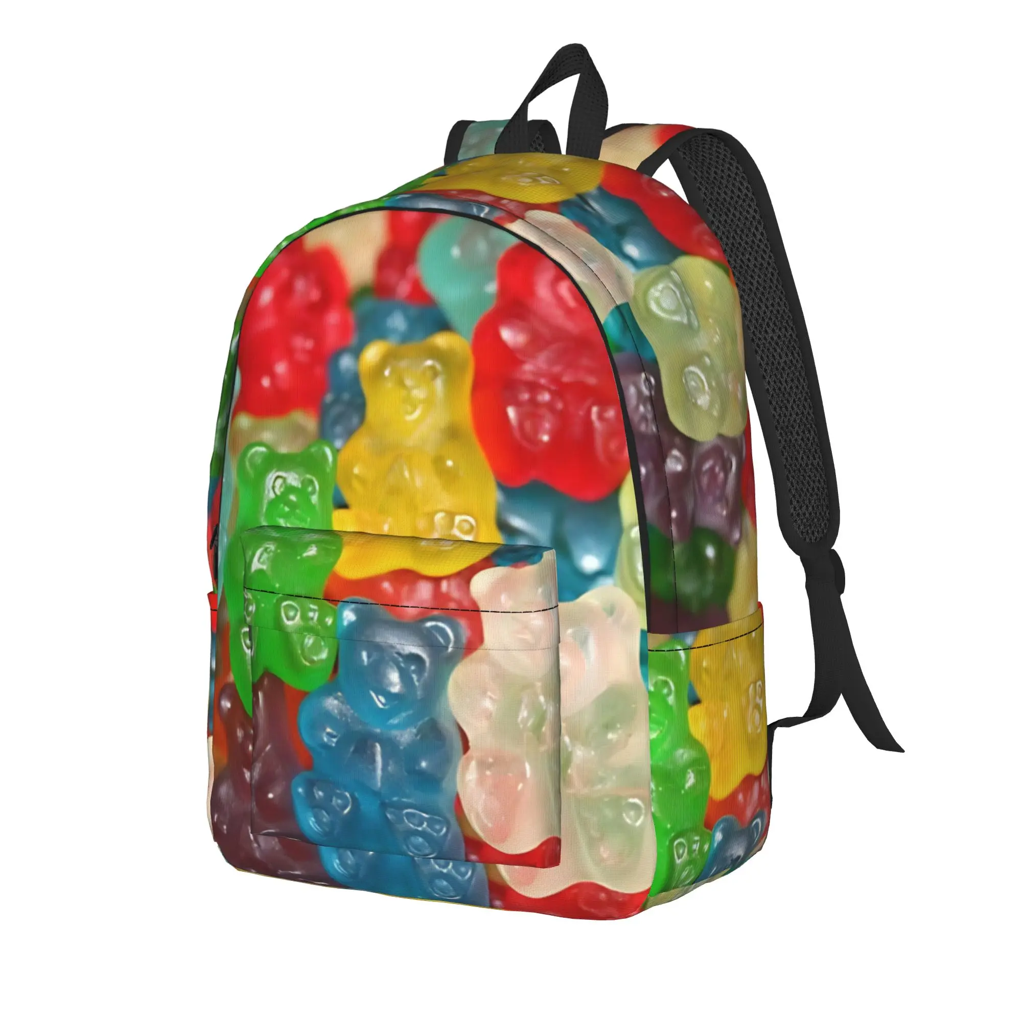 Back to school season Casual Colorful Candy  Daypack Gummy Bear Male Lady Handbag Backpack