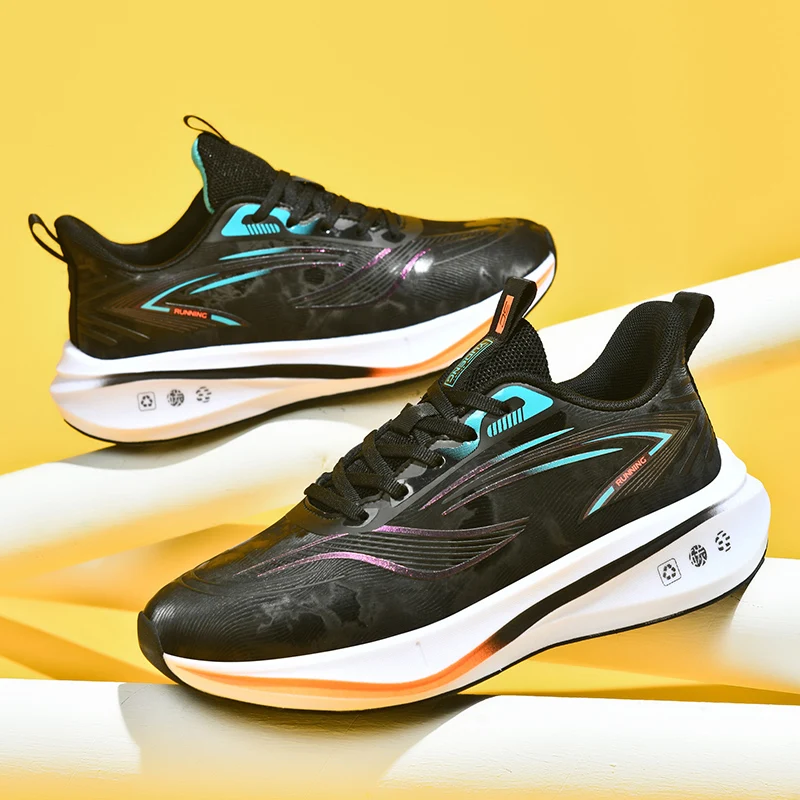 

Couple sports single shoes, thick soled non slip casual shoes, lightweight and comfortable outdoor sports plus size running shoe