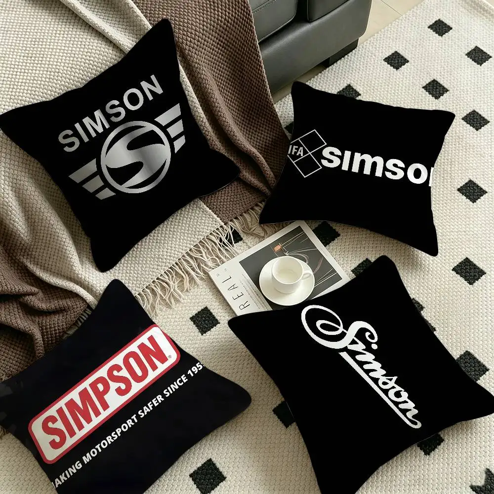 Motorcycle S-Simsons Pillowcases Home Bedding Decorative Pillow Cover Wedding Super Soft Pillow Case