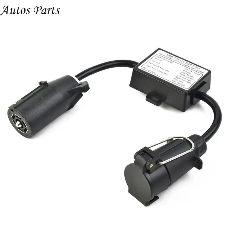57BA Trailer Light to EU Trailer Light Converter Trailer Connector Light Converter Easy Installation US Vehicle Connector