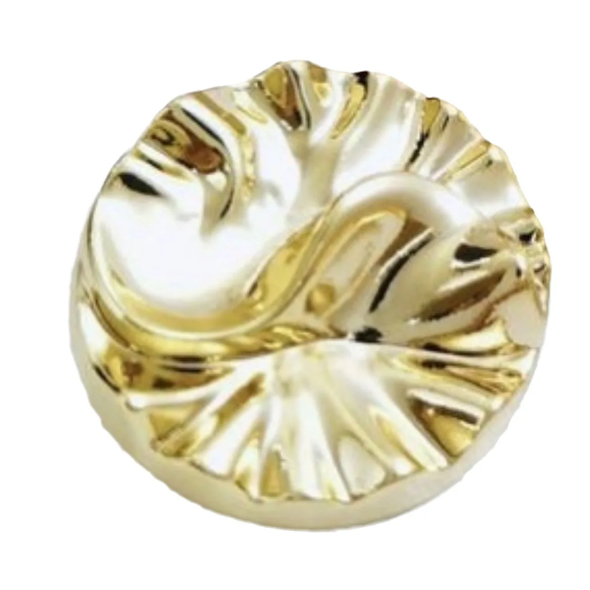 10PCS S-shaped Convex Metal Buttons Sewing Suit Jacket Sweater Coat Buckle Round Decorative Buttons
