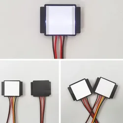 Muunnn DC 12V 24V Mirror Touch Switch Bathroom Mirror Makeup Mirror LED Monochrome Tricolor Electrodeless Switch Adjusta Dimming