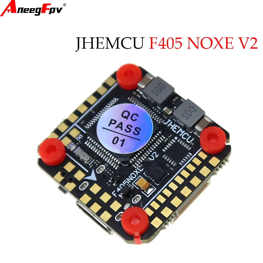

JHEMCU F405 NOXE V2 Flight Controller Baro OSD 16MB BlackBox 5V 10V Dual BEC 20X20mm 3-6S LIPO for FPV Freestyle Drone DIY Parts