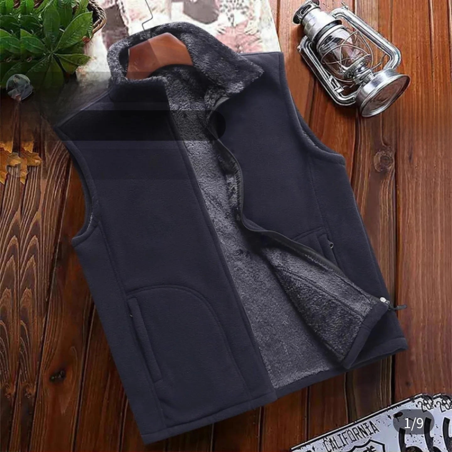 

Warm Fce Vest Jaet Men's Stand Collar Mid-aged And ly Winter Outerwear Stand Fit Busin Casual Color