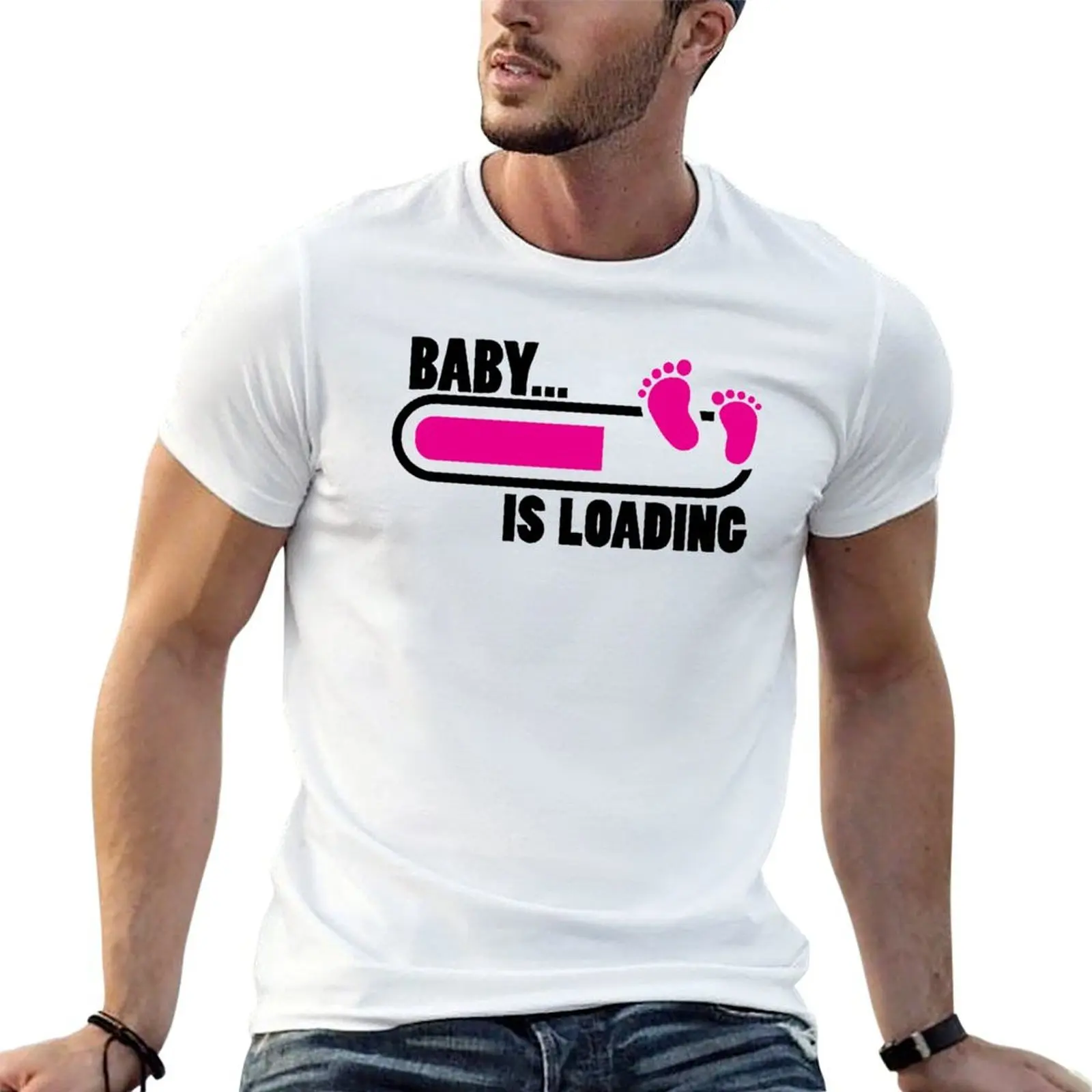 Baby Loading Cute Comic Women's T-Shirt cheap stuff blacks mens graphic t-shirts