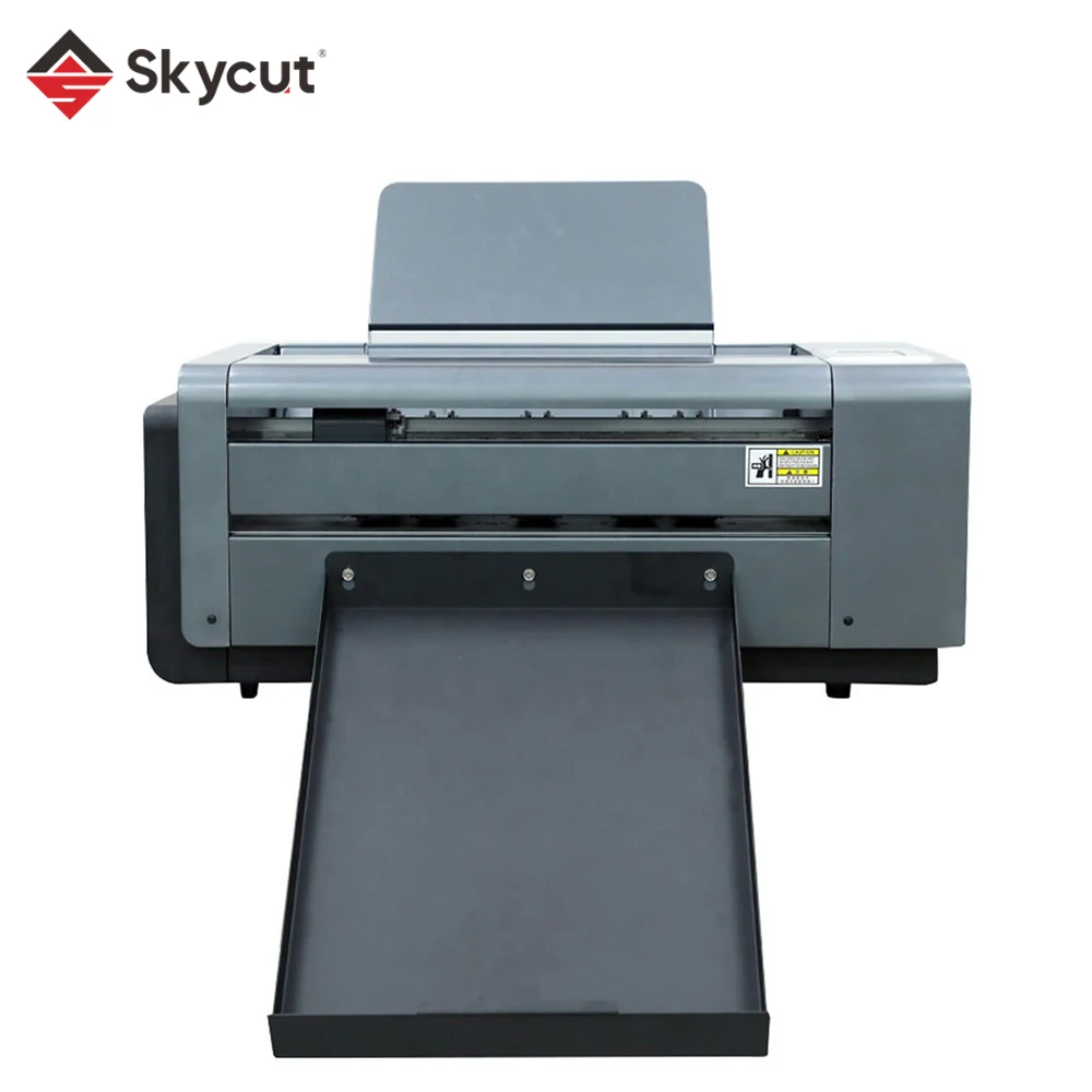 Skycut A3MAX4 Double Heads Servo Motor CCD Camera Die Auto Feeding Sheet A3 A4 Size Label Cutting Lettering Plotter Machine