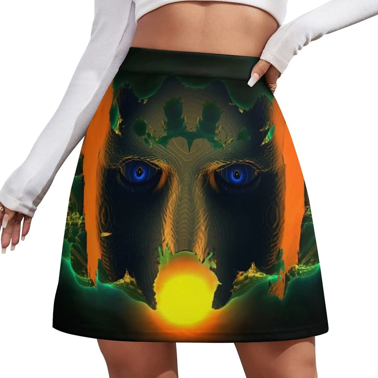 

The Curse Of The Muted Valley by Spaced Painter Mini Skirt korean luxury clothing women's clothing trend 2026 korean skirt