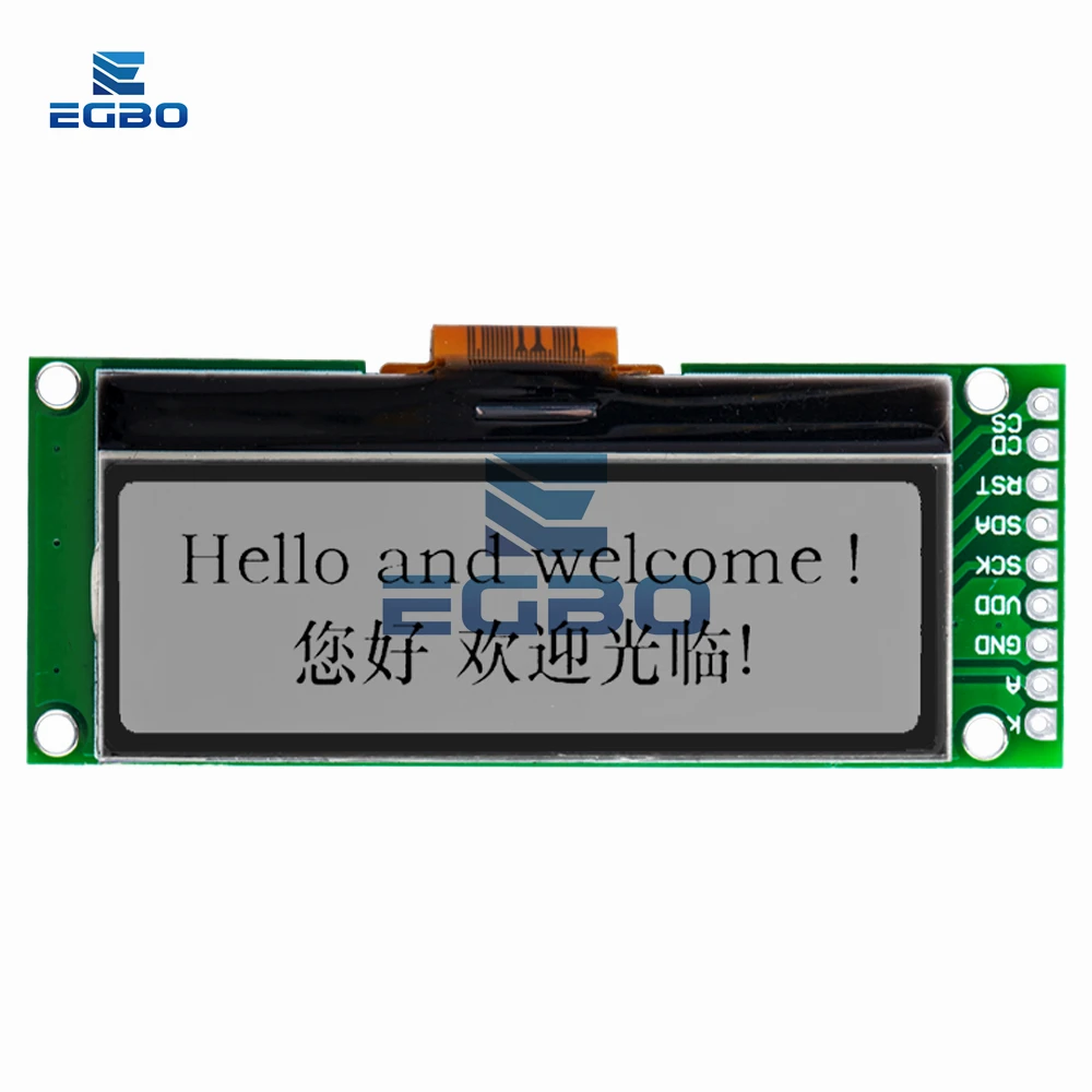 LCD19264 192*64 192X64 وحدة مصفوفة بيانية LCD شاشة عرض 3.3-5 فولت LCM المدمج في وحدة تحكم UC1609C مع إضاءة خلفية LED