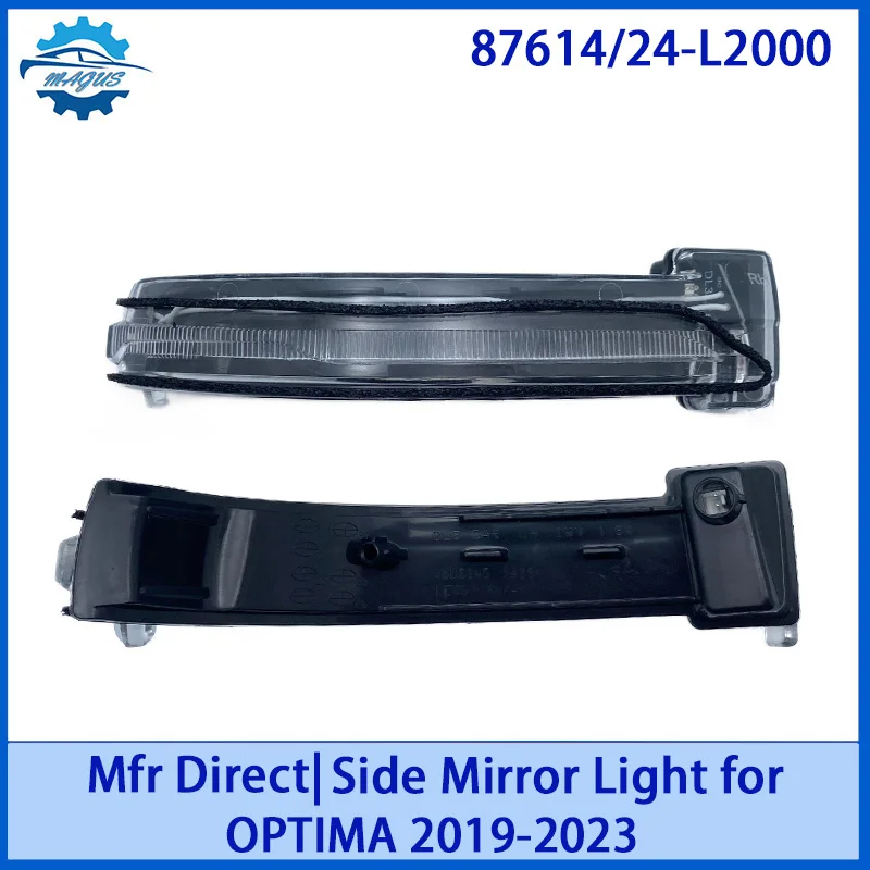 

【For 87614/24-L2000 KIA OPTIMA 2019-2023 】Factory Direct LED Side Mirror Turn Signal | Plug & Play Waterproof Replacement