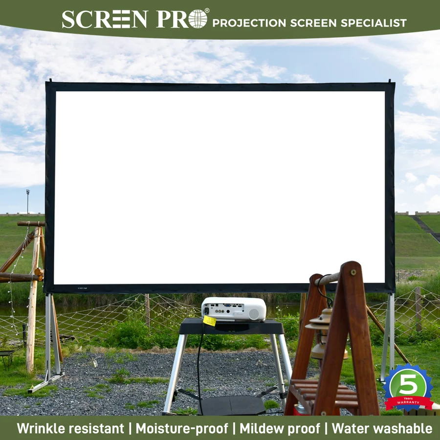 

Экран для проектора SCREEN PRO с подставкой, 150 дюймов, 16:9, 4K 1080 HD, портативный проекционный экран для домашнего офиса, кинотеатра