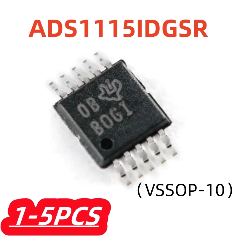 1-5 sztuk/partia nowy ADS1115 ADS1115IDGSR VSSOP-10 ADS1115IDGST 16-bitowy przetwornik analogowo-cyfrowy układ ADC IC
