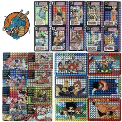 10Pcs/set Dragon Ball Z Flash Cards Super Saiyan Fighting Goku Gohan Vegeta Frieza Classic Gift Toys Game Anime Collection Cards