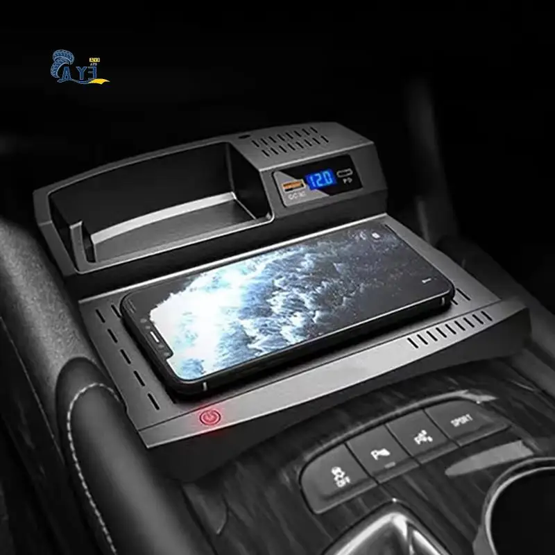 

AY03-Car Phone Wireless Charger For Malibu 2016-2023 Accessories ,15W Fast Charging Panel Adapter