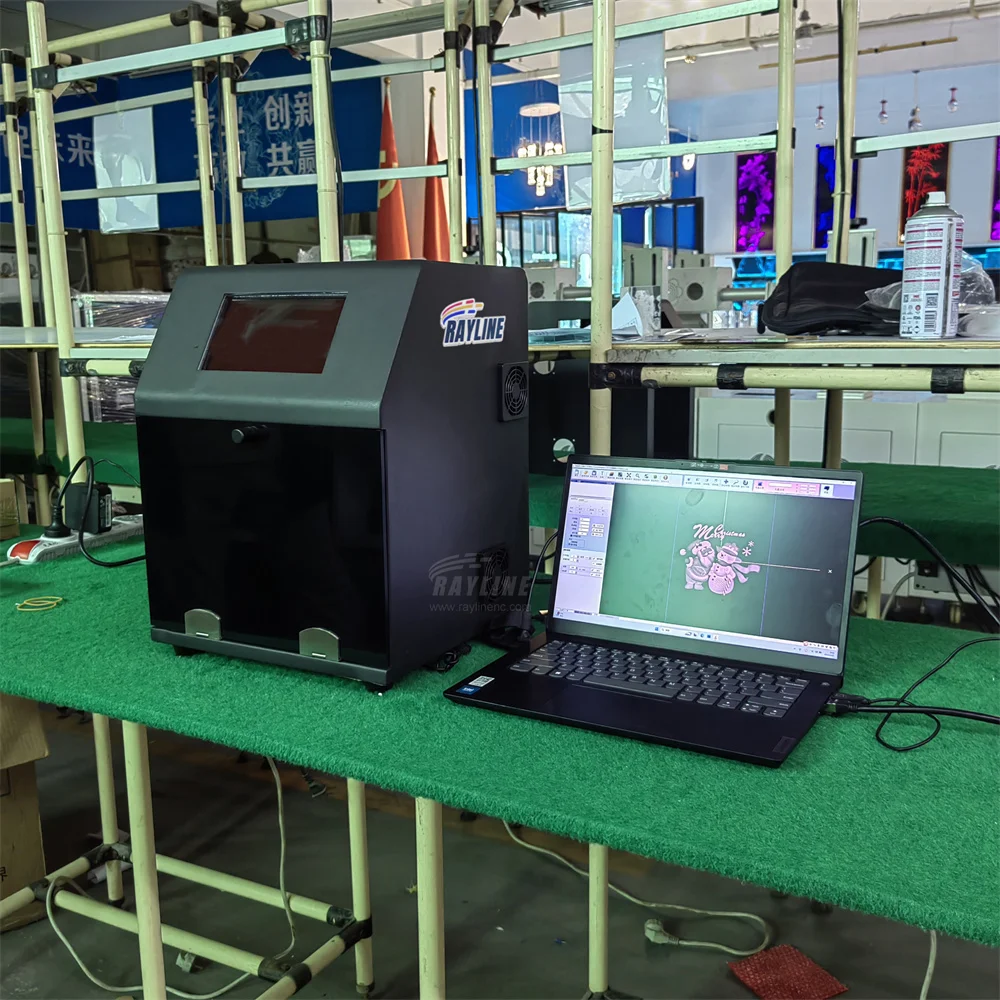 manufacturer direct sale Co2 online marking Machines Printer flying Laser Marking Machine for wood nonmetal