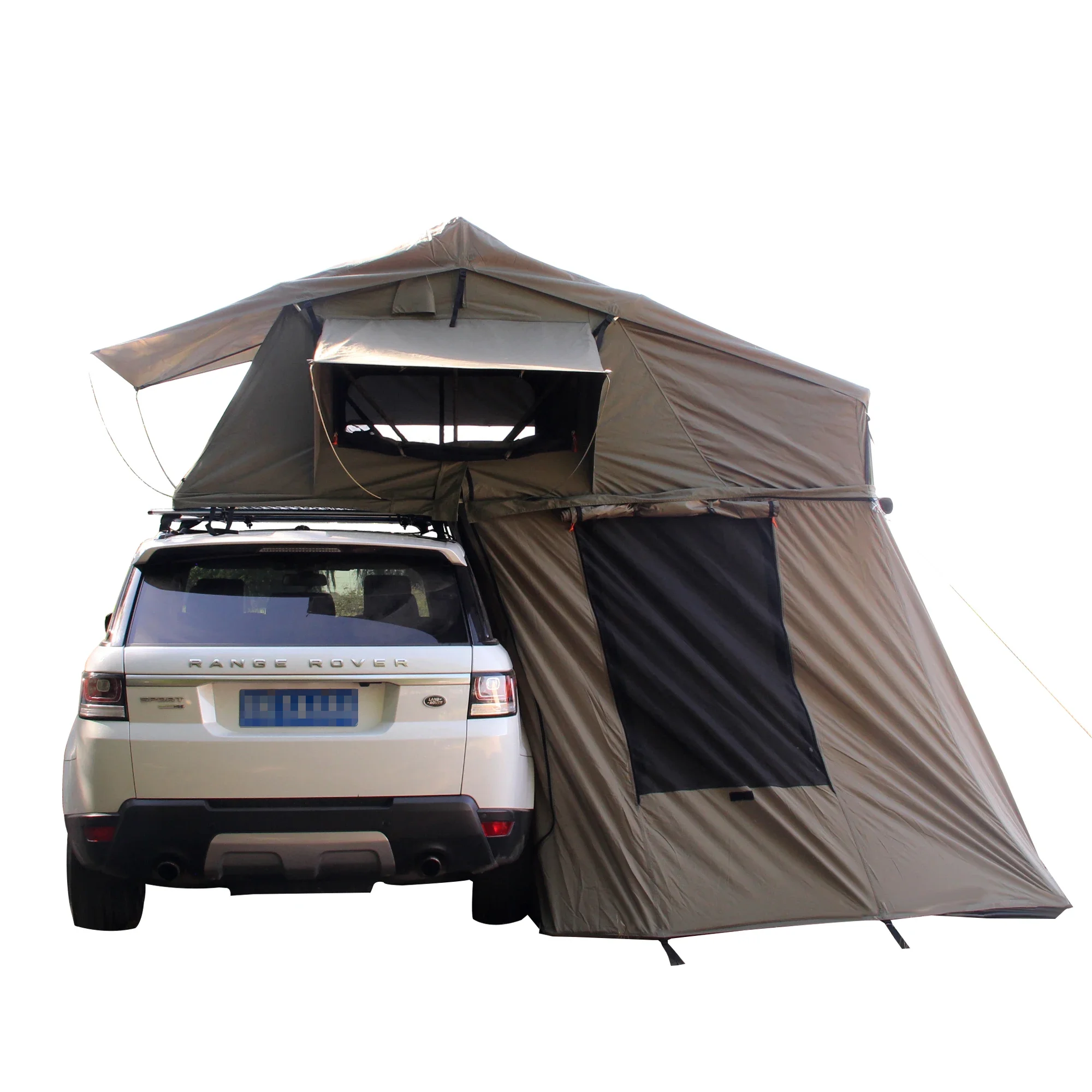 Outdoor 2-5 Personcar Camping Weiches Dachzelt Dachzelt Autoschale 3-4 Personen Zelt auf dem Dach des Autos