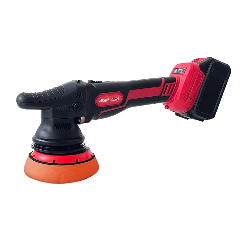 20V brushless cordless polisher, 21mm orbit multi-speed  for professional DIY auto paint polishing work
