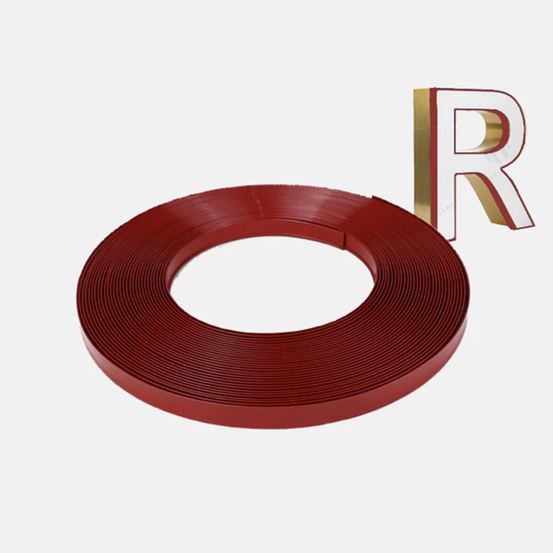 Imagem -05 - Alumínio Plastic Strip Led Sign Material Seta-tipo Trim Cap Rolls Canal Letter Coil 26 mm