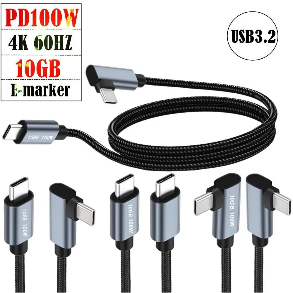 USB C 3.2 Gen 2 Cable 10Gbps Data Transfer, 4K Video Output Monitor Cable100W PD Fast Charging for iPhone 17/16/15