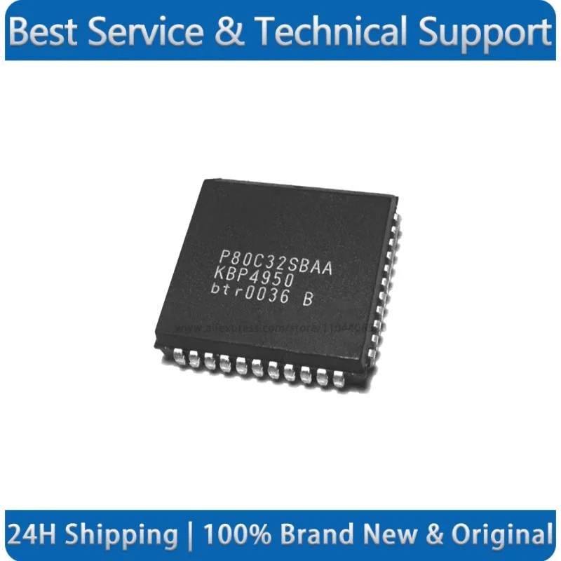 P80C32SBAA PLCC-44 Microcontroller chip New original