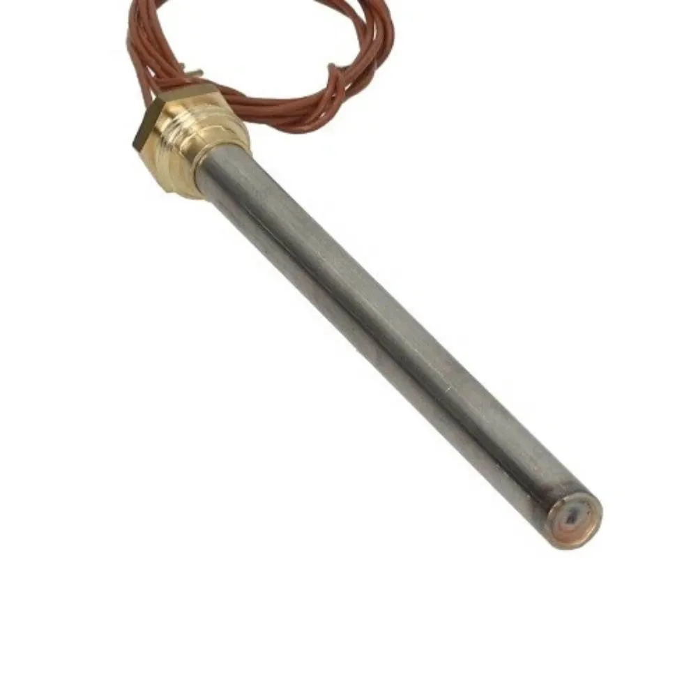 250W 230V Pellet Stove Igniter Stainless Steel 10mm x 150mm 3/8 inch Thread 500mm Cable Compatible with Rika Memo Visio