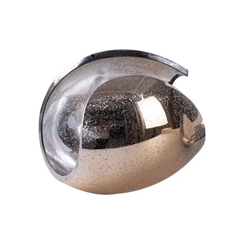 Light luxury creative glass decorative ornaments design sense hemispherical entrance key jewelry ornaments candy snack plates
