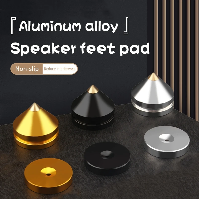 

HIFI Amplifier Audio Shock-Absorbing Foot Nails Aluminum Alloy Fever Grade CD Player Speaker Non-Slip Speaker Spike Feet Pad