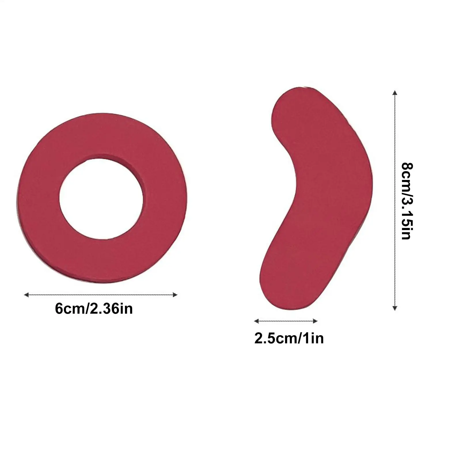 منصات تركيب أحذية التزلج 16 قطعة ذاتية اللصق إيفا رغوة واقية التزلج الكاحل حماية رغوة الحشو لتقليل رفع الكعب #6