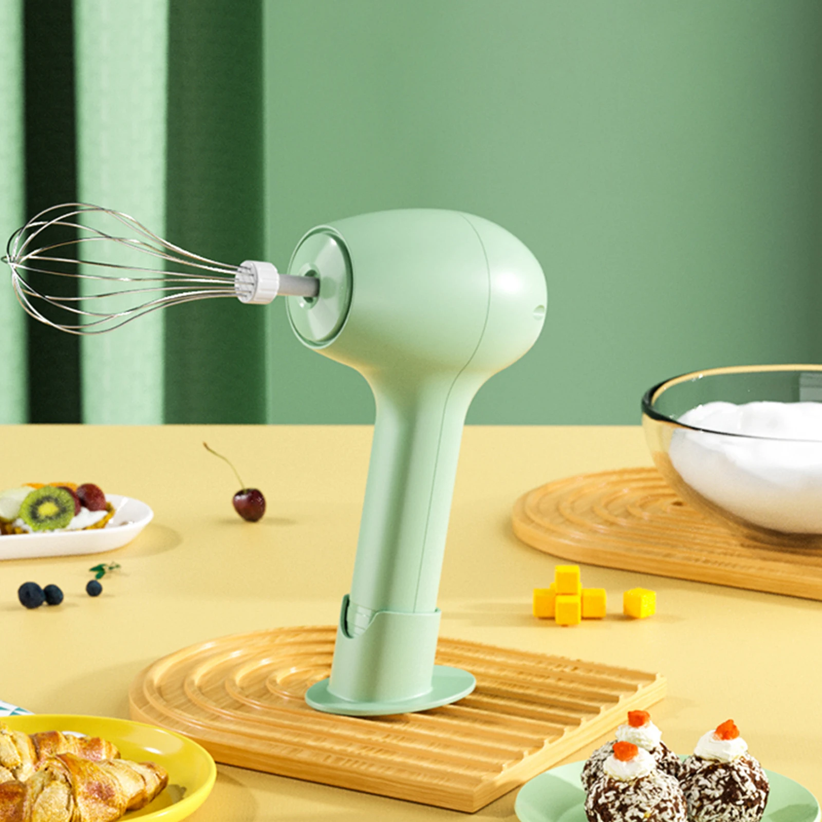 Wireless Electric Food Mixer Portable Egg Beater Cream Butter Milk Frothers Kitchen Vertical Whipper High speed Hand Blender