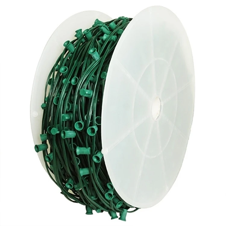 Hot Sale Vintage C9 C7 Led Christmas Lights White Spt2 Wire Spools with Factory Price