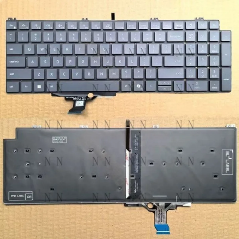 

ZXX Новый для Dell Pro 16 Plus PB16250 PB16255 P135F США КЛАВИАТУРА ПОДВЕСКА