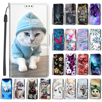 Flower Pattern Flip Case For Huawei Honor 8A 8X 8S Honor8A 2020 Prime Honor8S Wallet Leather Phone Cases Stand Book Cover Bags