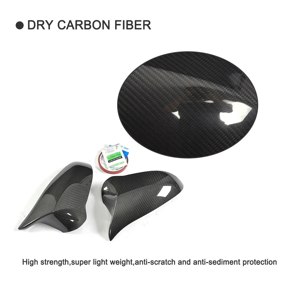 Real Carbon Fiber Mirror Caps Cover Fits for BMW F80 M3 F82 F83 M4 Only 2014 - 2018 Door Mirror Rearview Caps