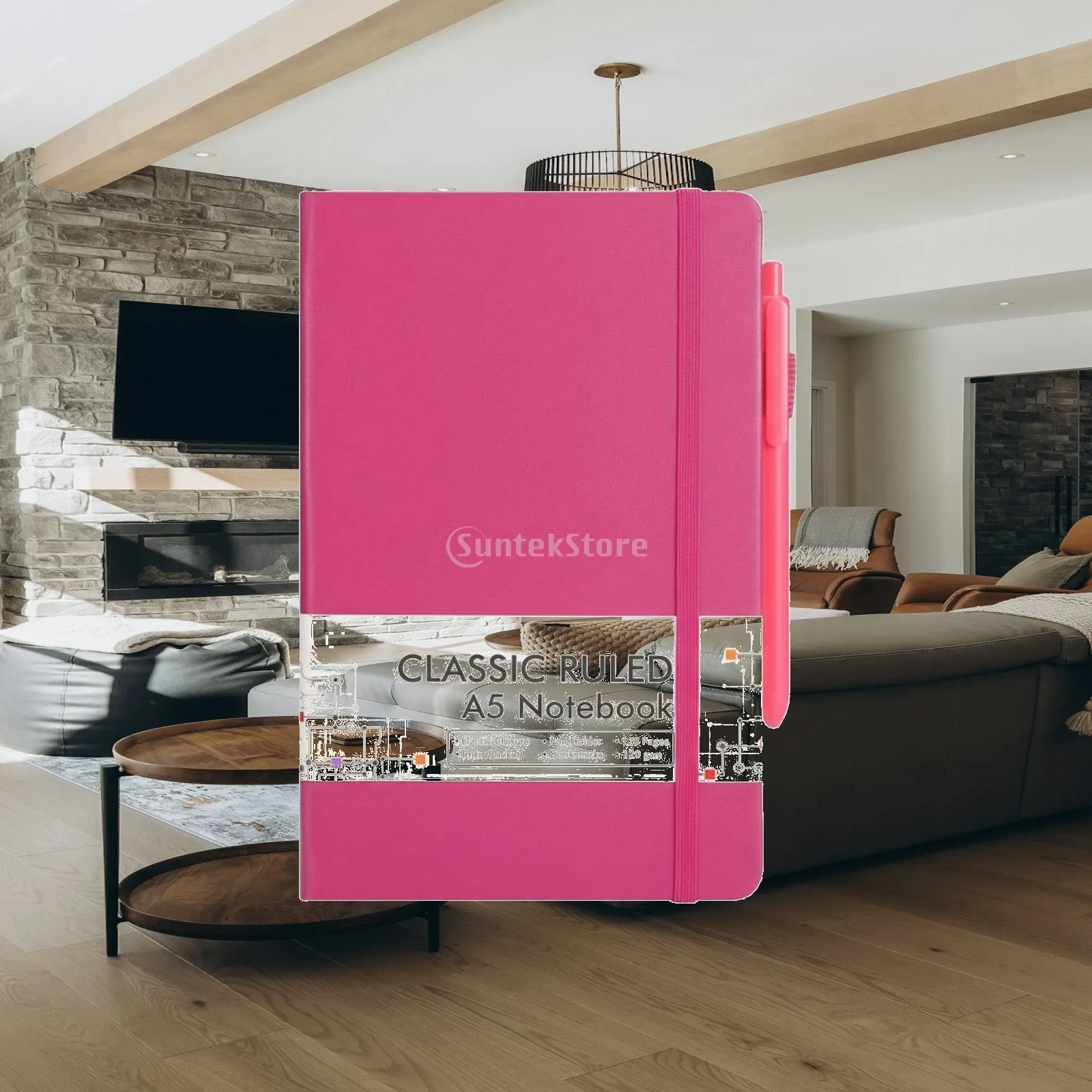 Business Notebook A5 Ruled Pages Journal Organizer Thick Notebook for Travel Work and Note Taking