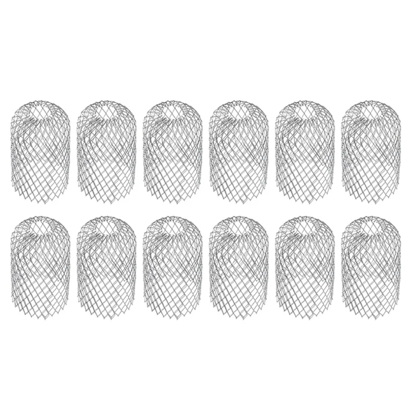 

ABHU 12 шт. фильтры для желобов, карнизы и сливные трубы на крыше, фильтры против листьев, антиблокирующая сетка для желобов, чтобы предотвратить засорение, прочный