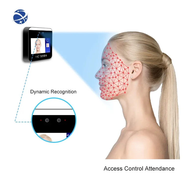 YYHC Dynamic biometric facial recognition access control products with employee time attendance