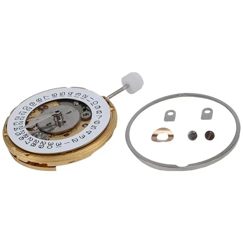 A57X NEW 4 Hands Watch Movement 25 Jewels 2836 Automatic Mechanical Watch Movement Date At 3 O'Clock for ETA 2836-2 GMT Gold